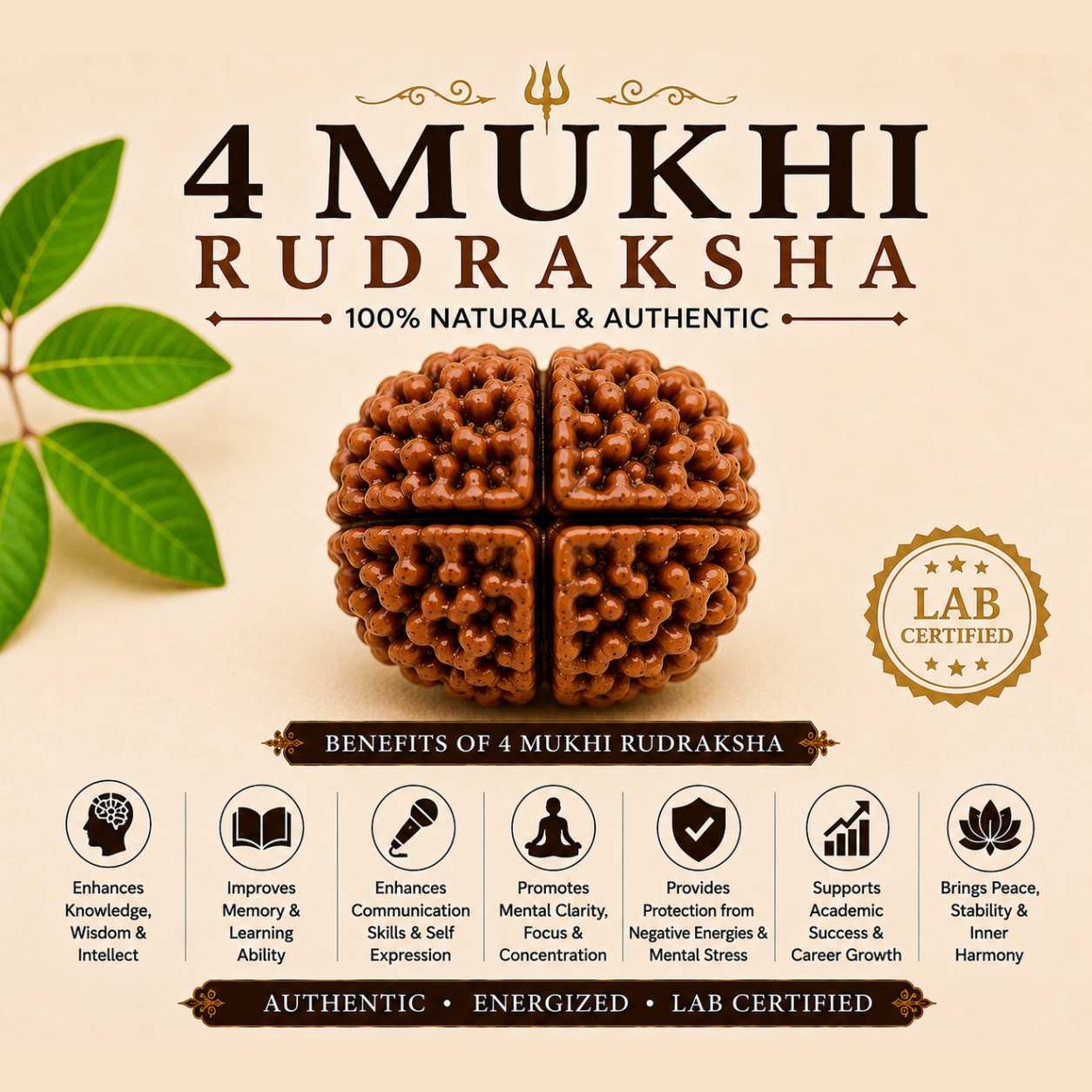4 Mukhi Rudraksha