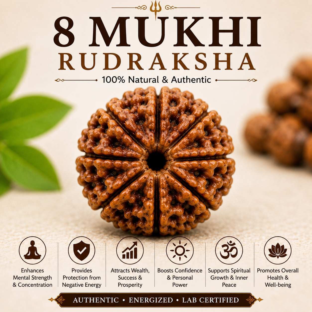 8 Mukhi Rudraksha